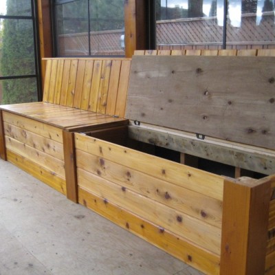 Cedar Storage Bench 2